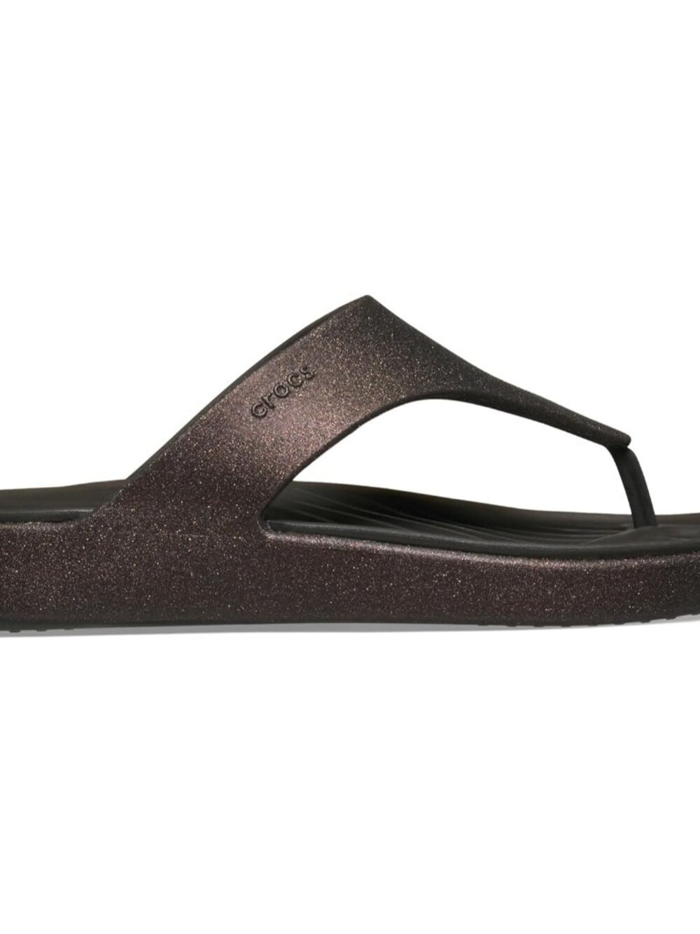 Women's Crocs Dark Cocoa Getaway Triangle Imported Slip on Flip Flops - Picture 5 of 7
